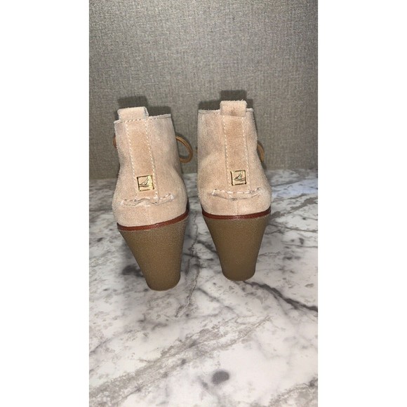 Sperry Top Sider Women's Harlow Sand Suede Wedge Ankle Boots Bootie SIZE 7M - Picture 6 of 12